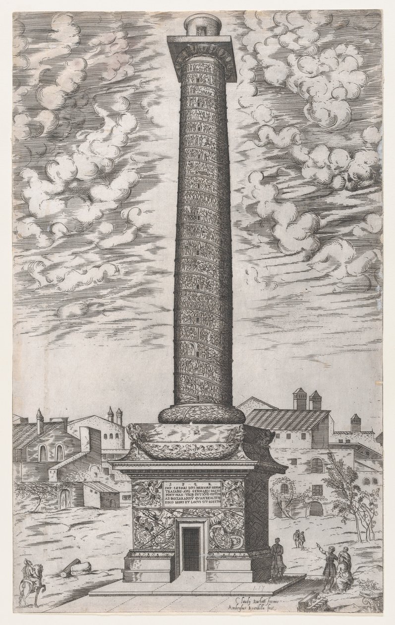 Lustro rzymskiej świetności: Kolumna Trajana, 1581-86., 1581-86. autorstwa Giovanni Ambrogio Brambilla