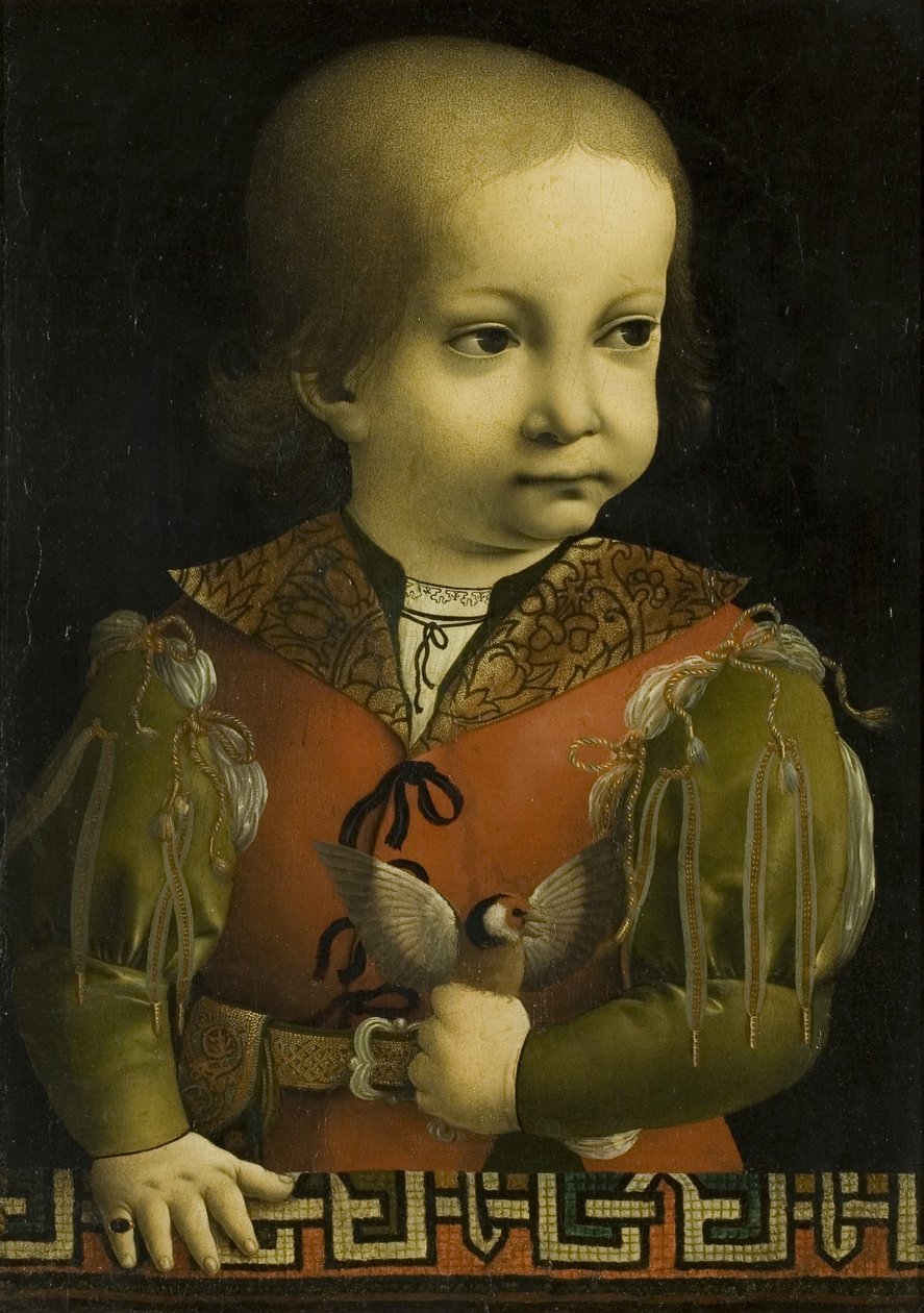 Francesco Sforza jako dziecko (olej na płótnie) autorstwa Giovanni Ambrogio de Predis