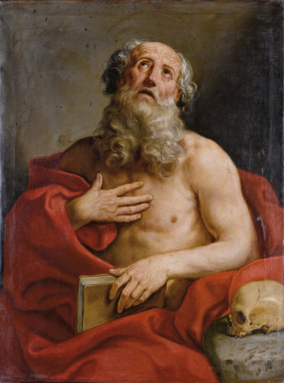Święty Gerolamo autorstwa Giovanni Andrea Sirani
