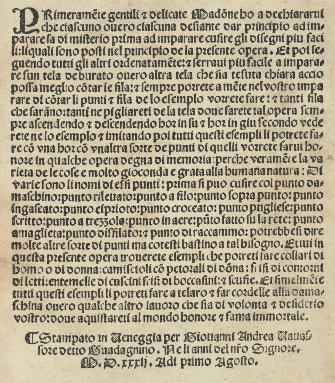 Okaz Lauori ..., strona 14 verso, 1 sierpnia 1532 autorstwa Giovanni Andrea Vavassore