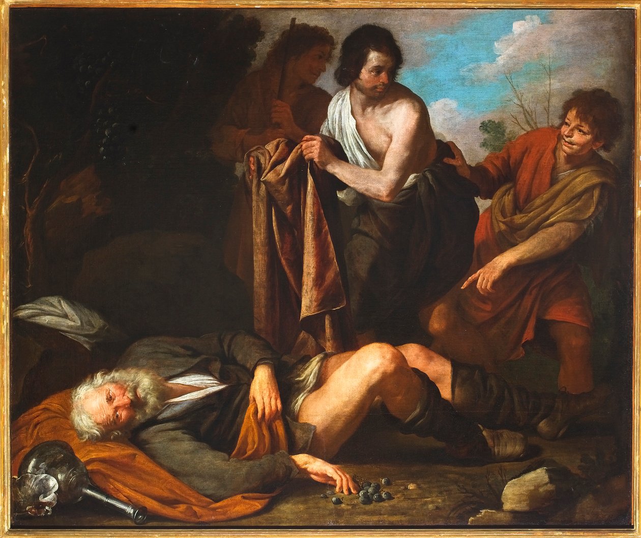 Pijany Noego, 1630-35 autorstwa Giovanni Andrea di Ferrari
