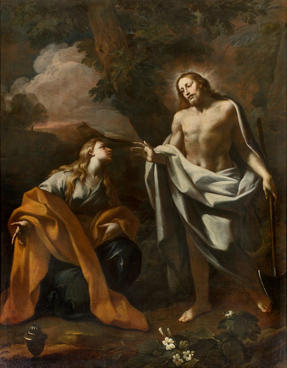 Kaplica Sakramentu SS, pierwsze przęsło strona północna, Noli me tangere, Giovanni Angelo Borroni, Objawienie Chrystusa Magdalenie autorstwa Giovanni Angelo Borroni
