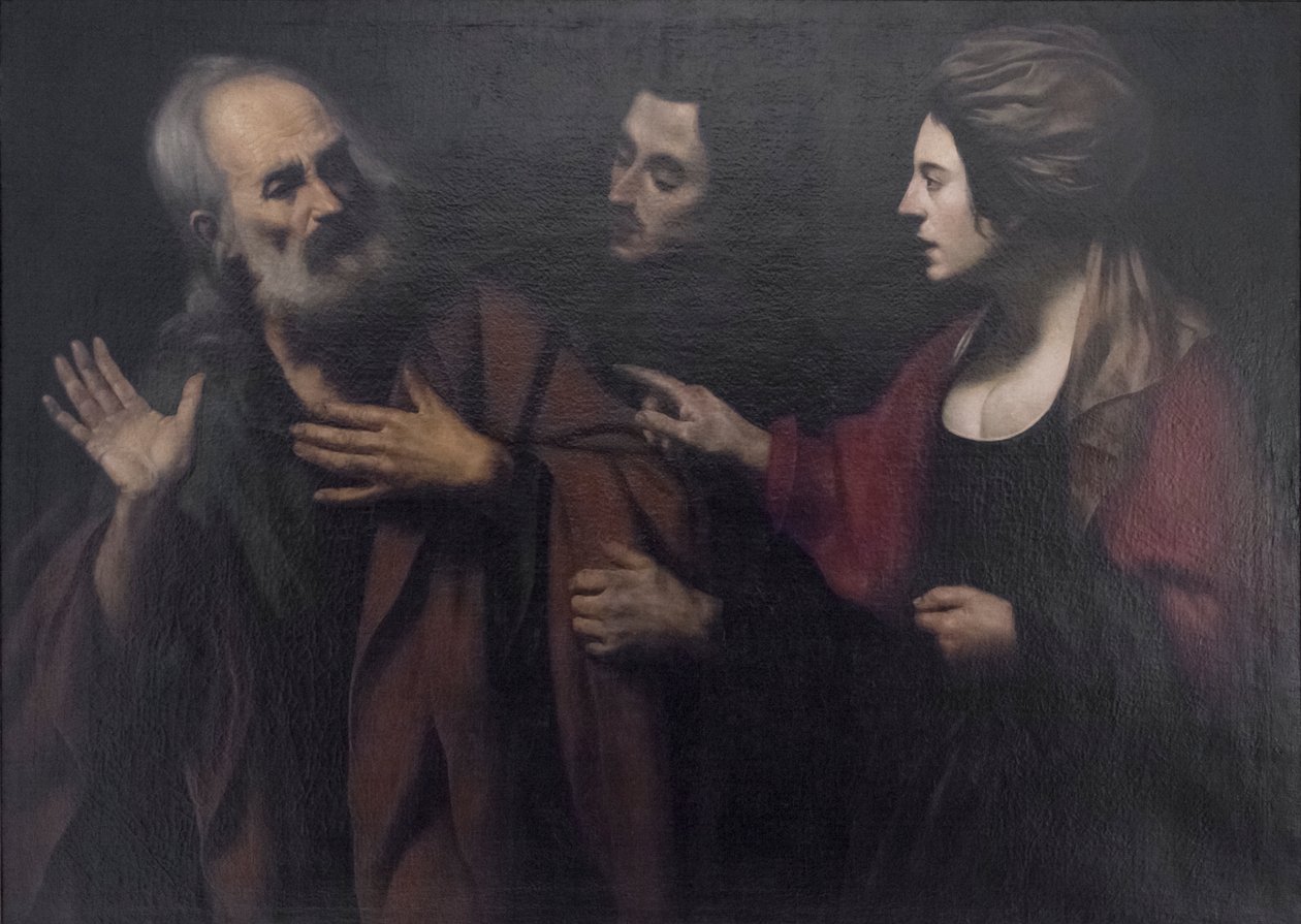 Zaprzeczenie św. Piotra autorstwa Giovanni Antonio Galli