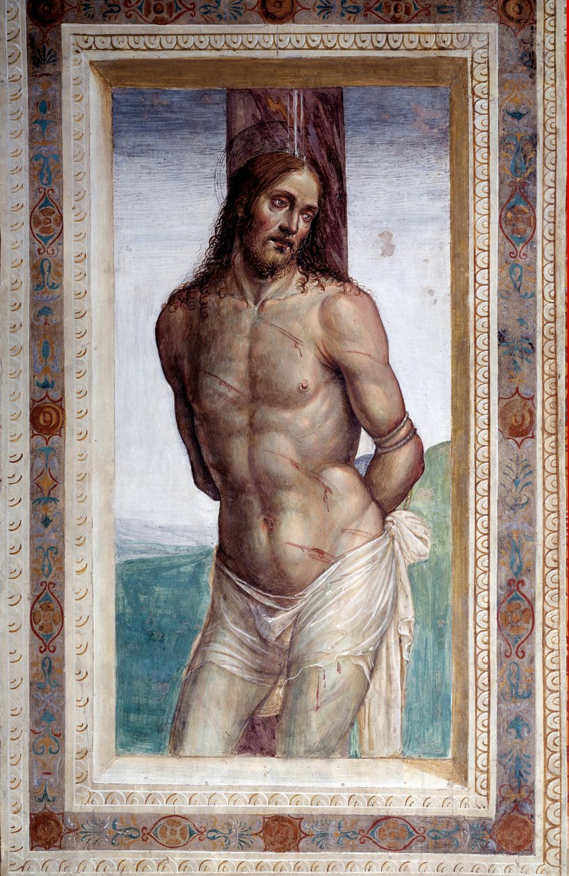 Chrystus kolumna ( Fresco autorstwa Giovanni Antonio Bazzi Sodoma