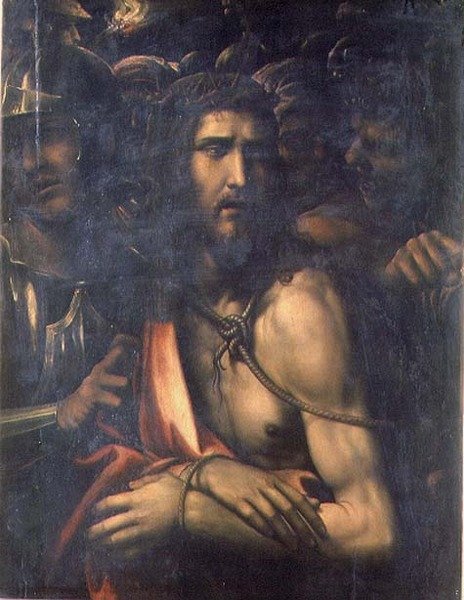 Kristus tarp savo Kankintojų, apie 1525-50 (panelis)polis autorstwa Giovanni Antonio Bazzi Sodoma