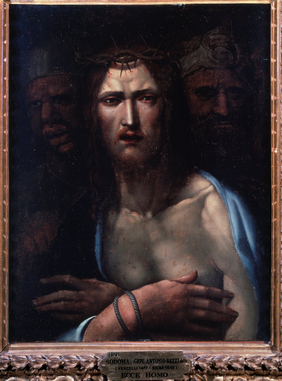 Ecce homo - olej na drewnie autorstwa Giovanni Antonio Bazzi Sodoma