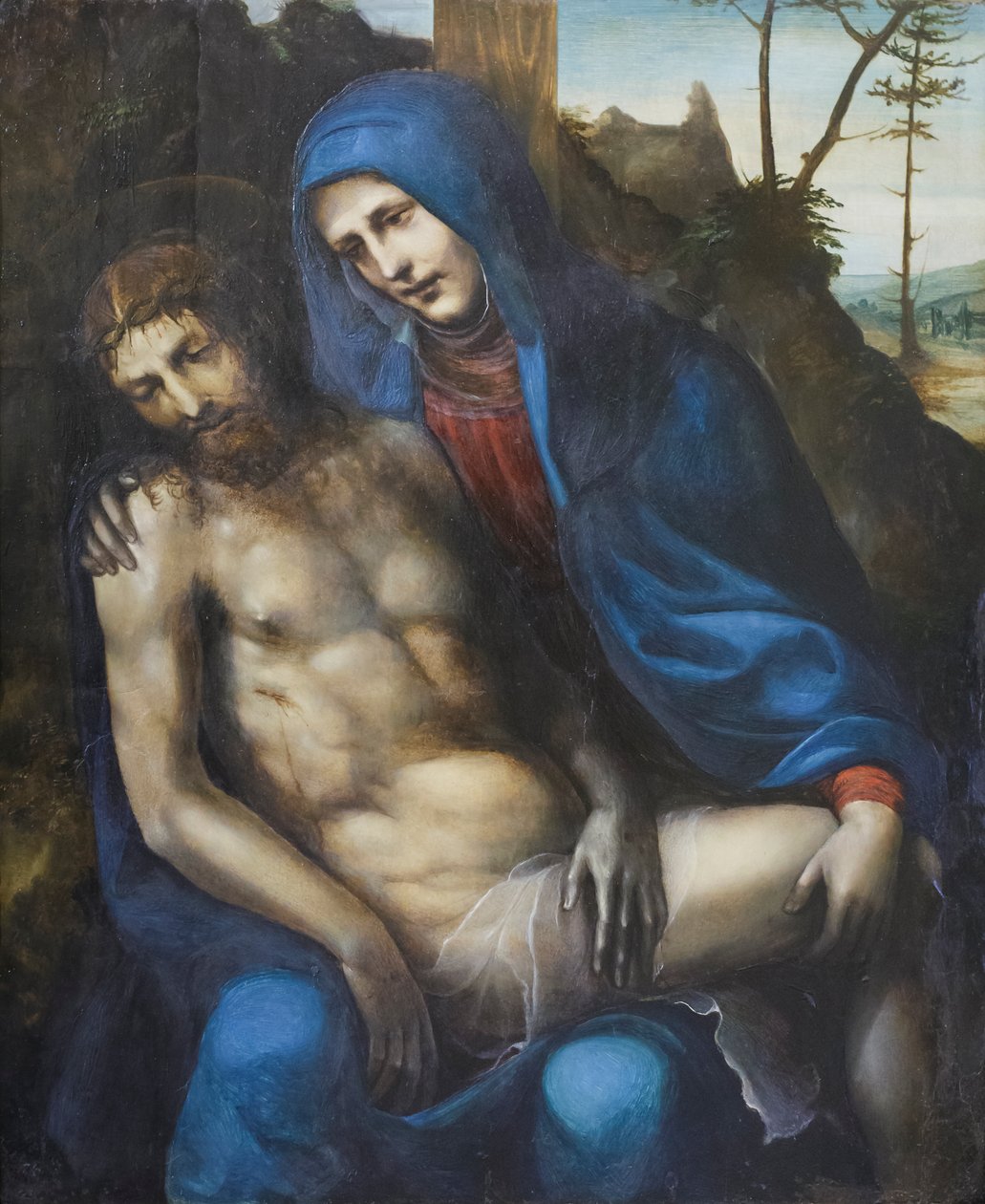 Pieta", Giovanni Antonio Bazzi (olej na panelu) autorstwa Giovanni Antonio Bazzi Sodoma