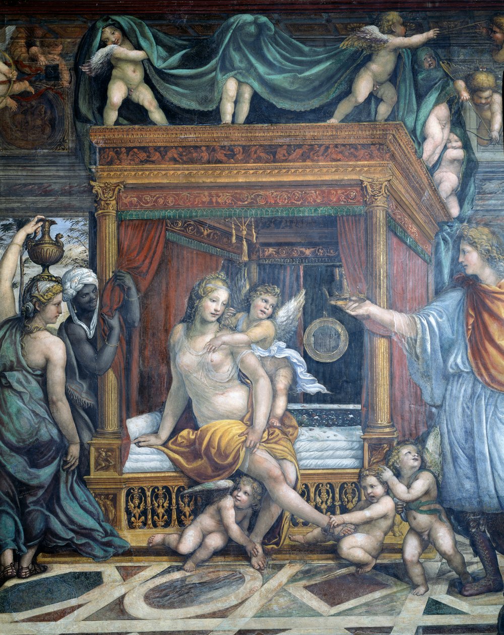 Sala delle Nozze di Alessandro e Rossana Sala Małżeńska Aleksandra Wielkiego 356-323 p.n.e. autorstwa Giovanni Antonio Bazzi Sodoma