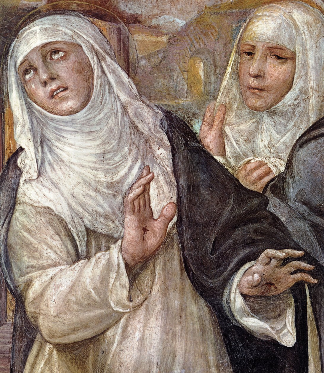 Ekstaza św Katarzyny, detal, 1526 autorstwa Giovanni Antonio Bazzi Sodoma