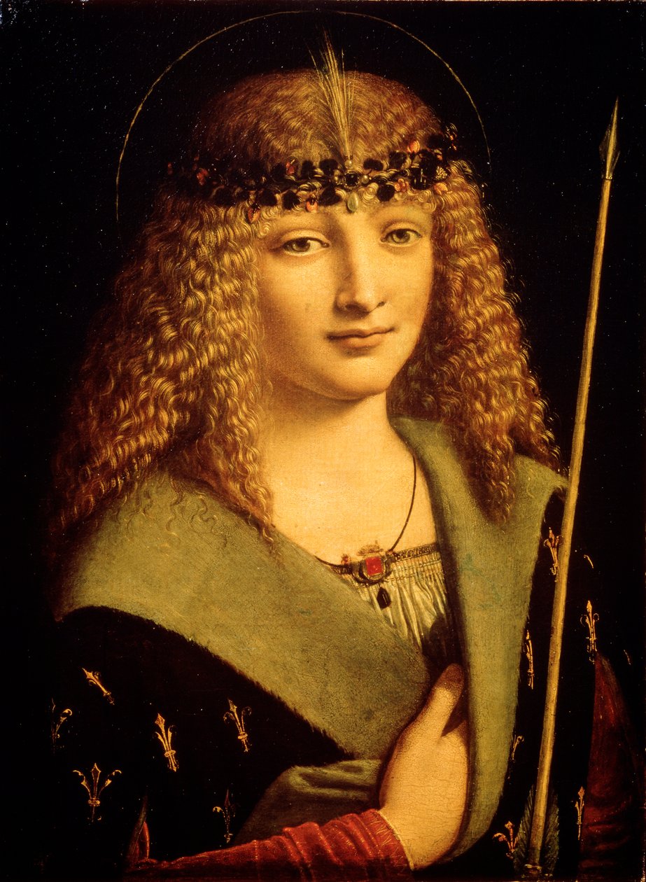 Portret młodzieńca jako św. Sebastian, ok. 1500 autorstwa Giovanni Antonio Boltraffio