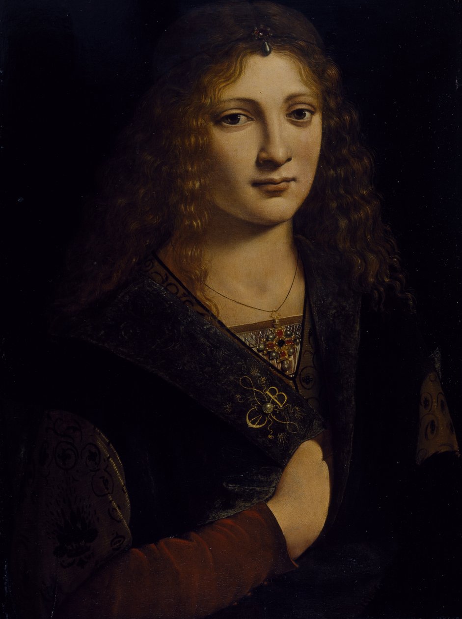 Portret młodego mężczyzny, prawdopodobnie Girolamo Casio, ok. 1500 (olej na desce) autorstwa Giovanni Antonio Boltraffio