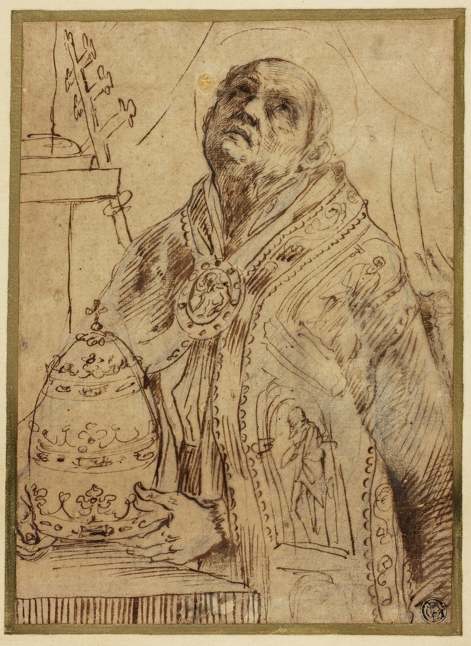 Święty papieski autorstwa Giovanni Antonio Burrini