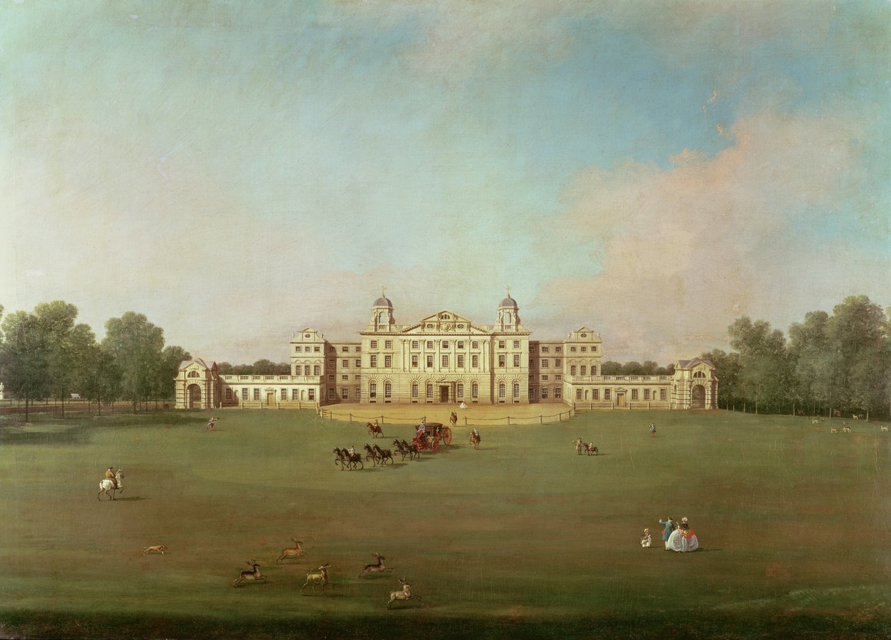 Badminton House, Gloucestershire autorstwa Giovanni Antonio Canal
