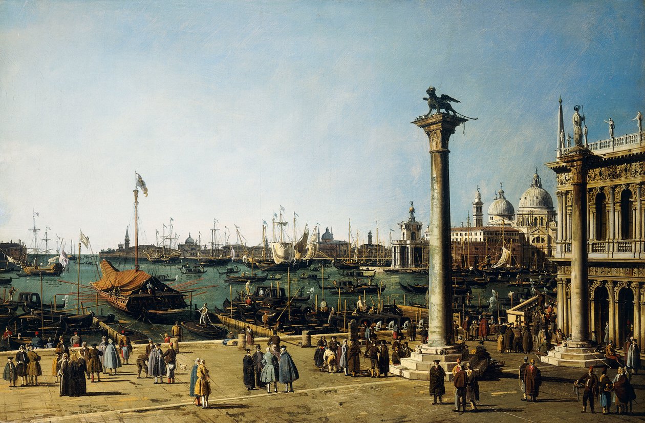 Bacino di S. Marco, Wenecja, z Piazzetta, autorstwa Giovanni Antonio Canal