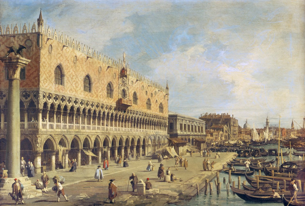 Riva degli Schiavoni, Wenecja autorstwa Giovanni Antonio Canal