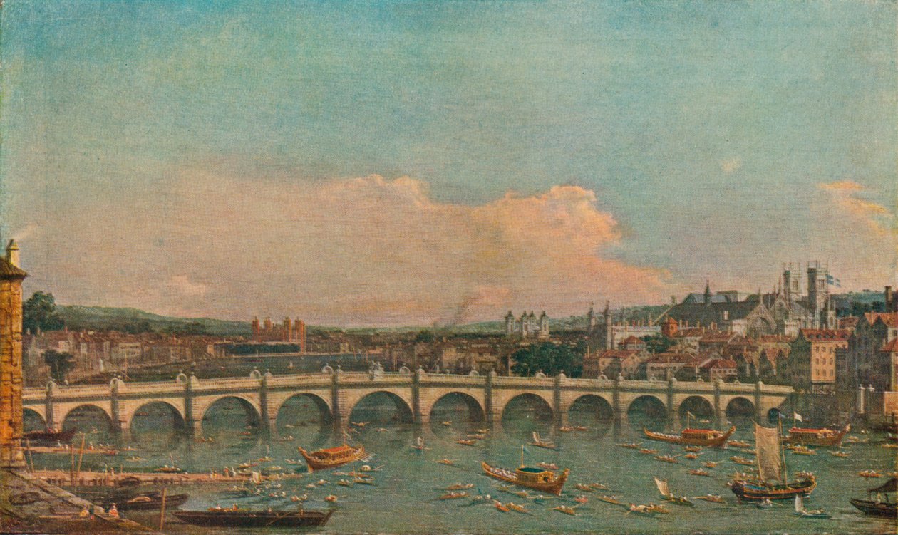 Most Westminsterski, c1746 autorstwa Giovanni Antonio Canal