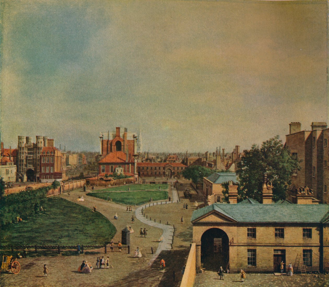 Whitehall z Richmond House, 1746 autorstwa Giovanni Antonio Canal
