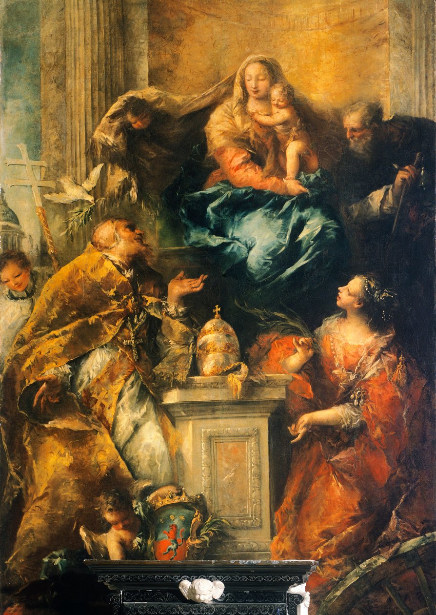 Ołtarz Ferriego 1755 (olej na płótnie) autorstwa Giovanni Antonio Guardi