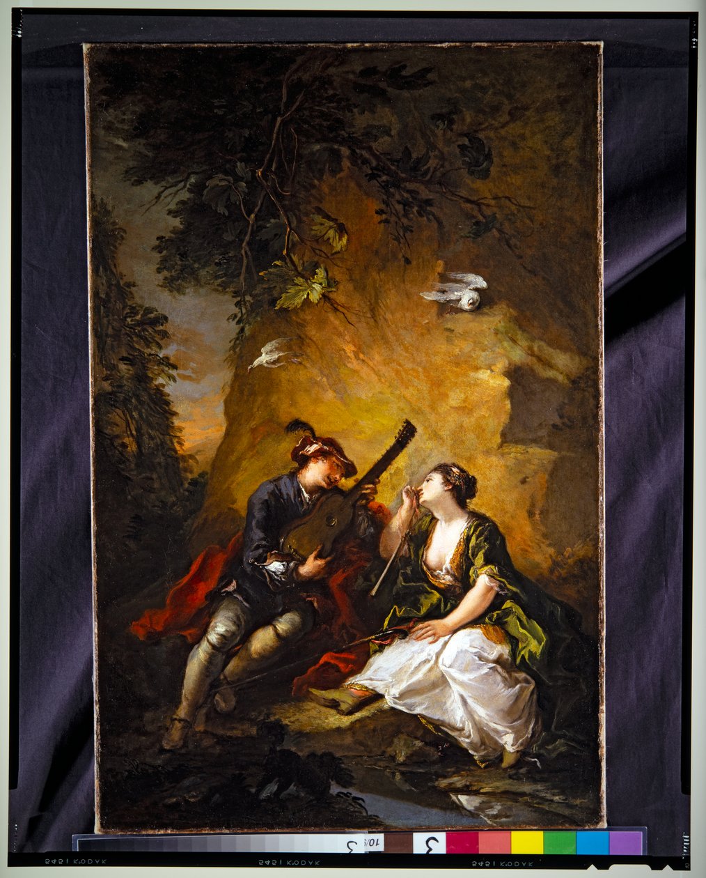 Muzyczni kochankowie (Scena Galante) autorstwa Giovanni Antonio Guardi