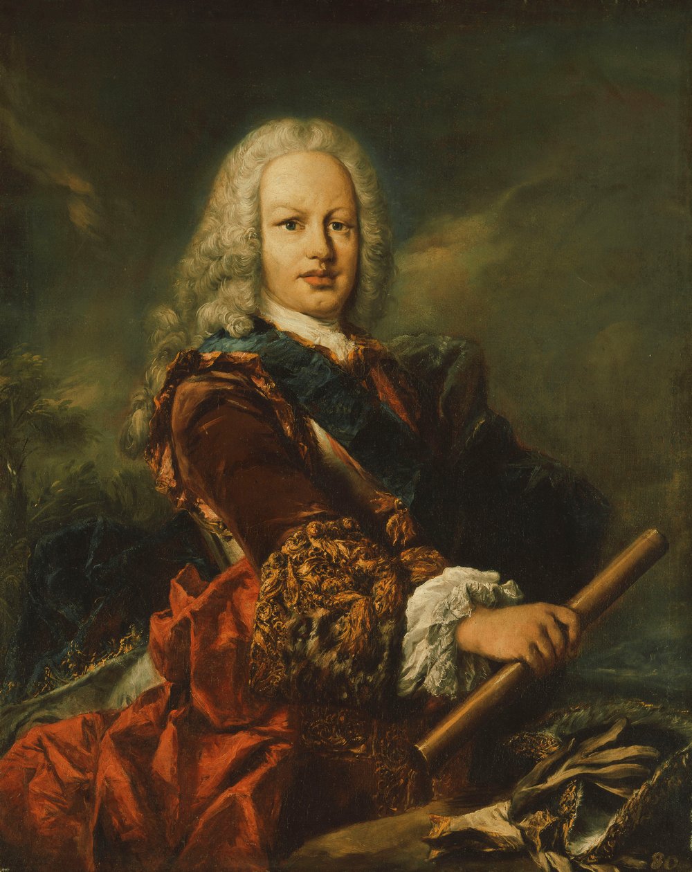 Portret króla Hiszpanii Ferdynanda VI autorstwa Giovanni Antonio Guardi