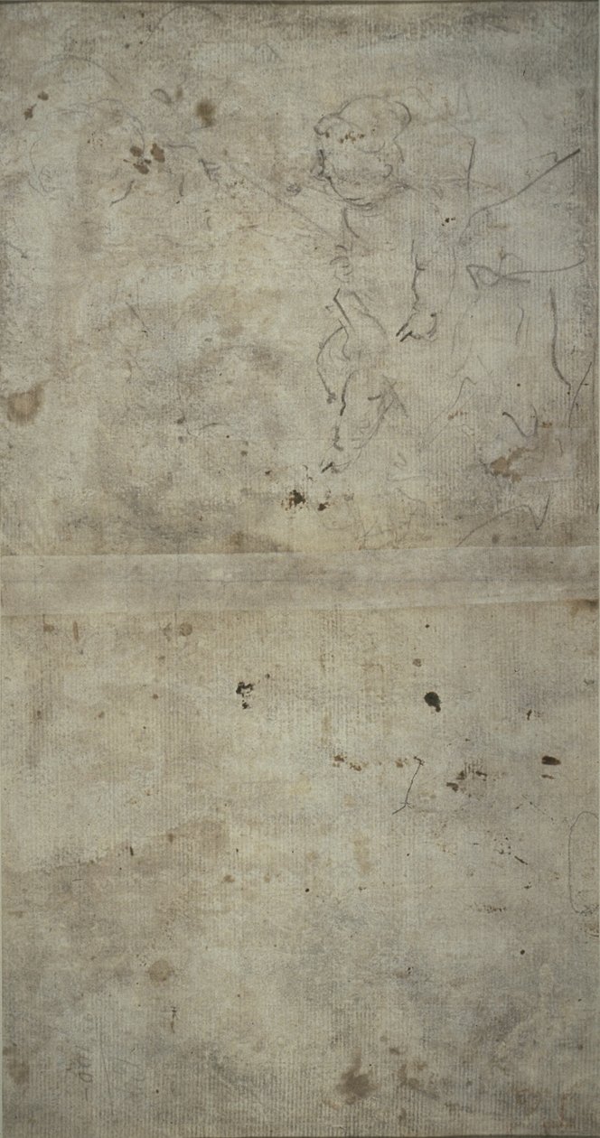 Szkic Józefa trzymającego Dzieciątko Jezus autorstwa Giovanni Antonio Guardi