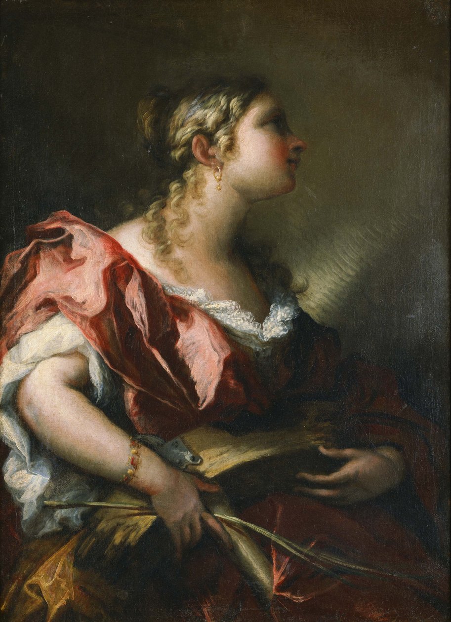 Święta Katarzyna Aleksandryjska autorstwa Giovanni Antonio Pellegrini