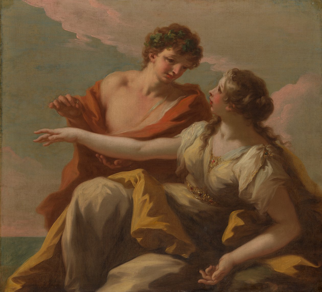 Bachus i Ariadna, lata 20. XVIII wieku. autorstwa Giovanni Antonio Pellegrini