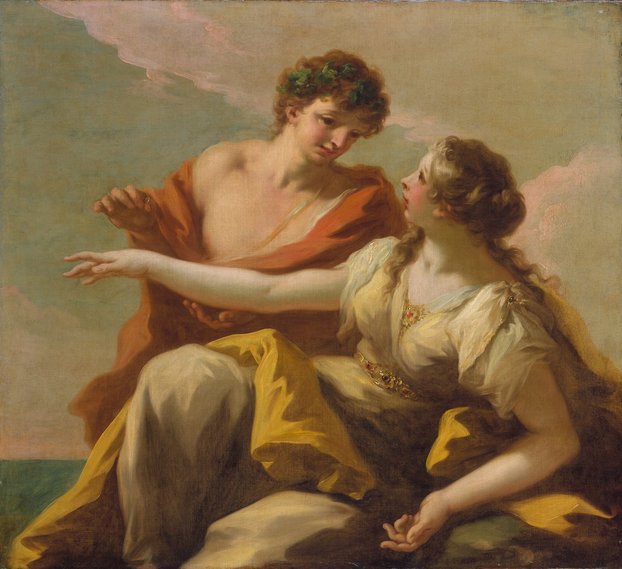 Bachus i Ariadna, ok. 1720 autorstwa Giovanni Antonio Pellegrini