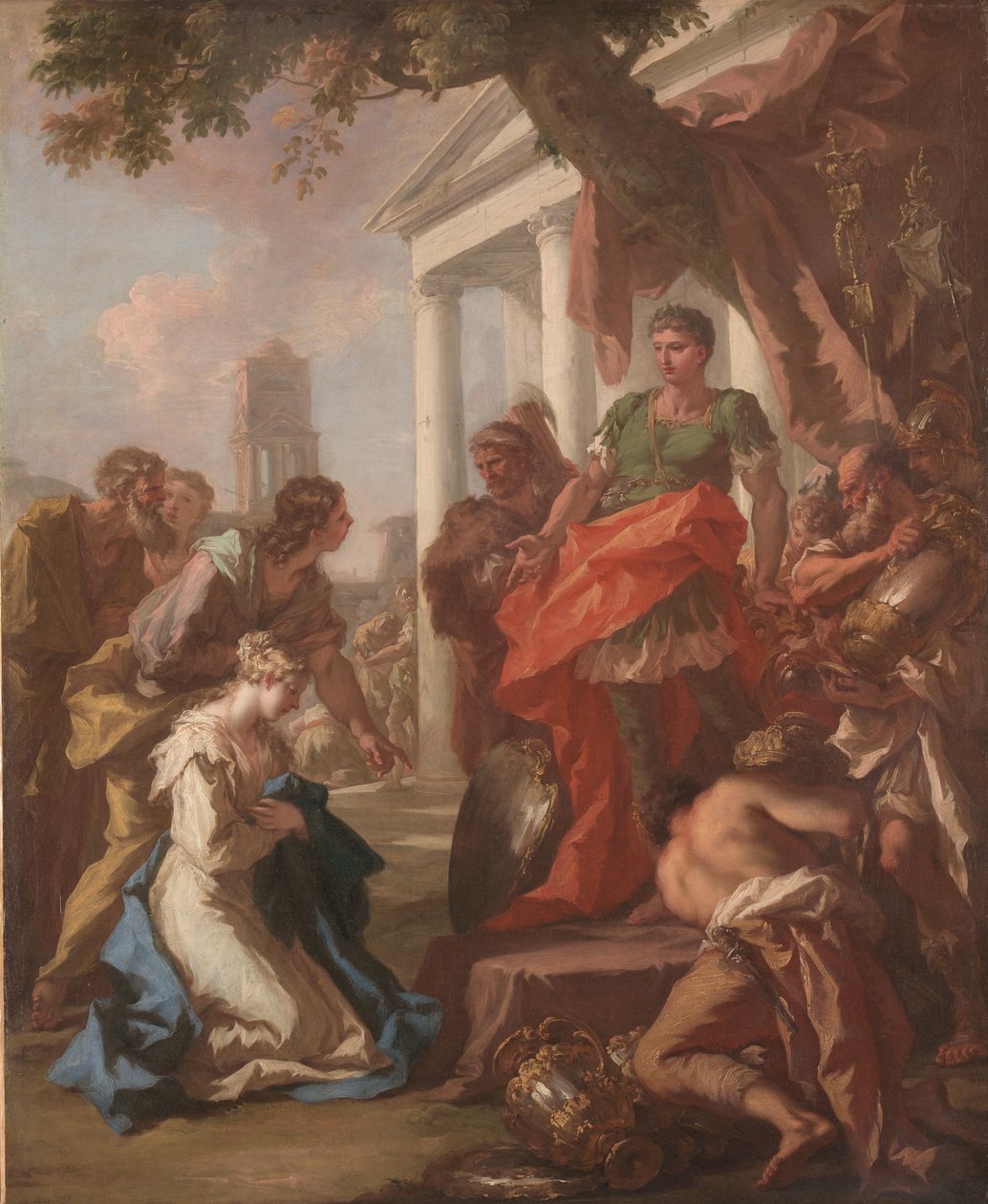 Kontynencja Scypiona, ok. 1710 autorstwa Giovanni Antonio Pellegrini