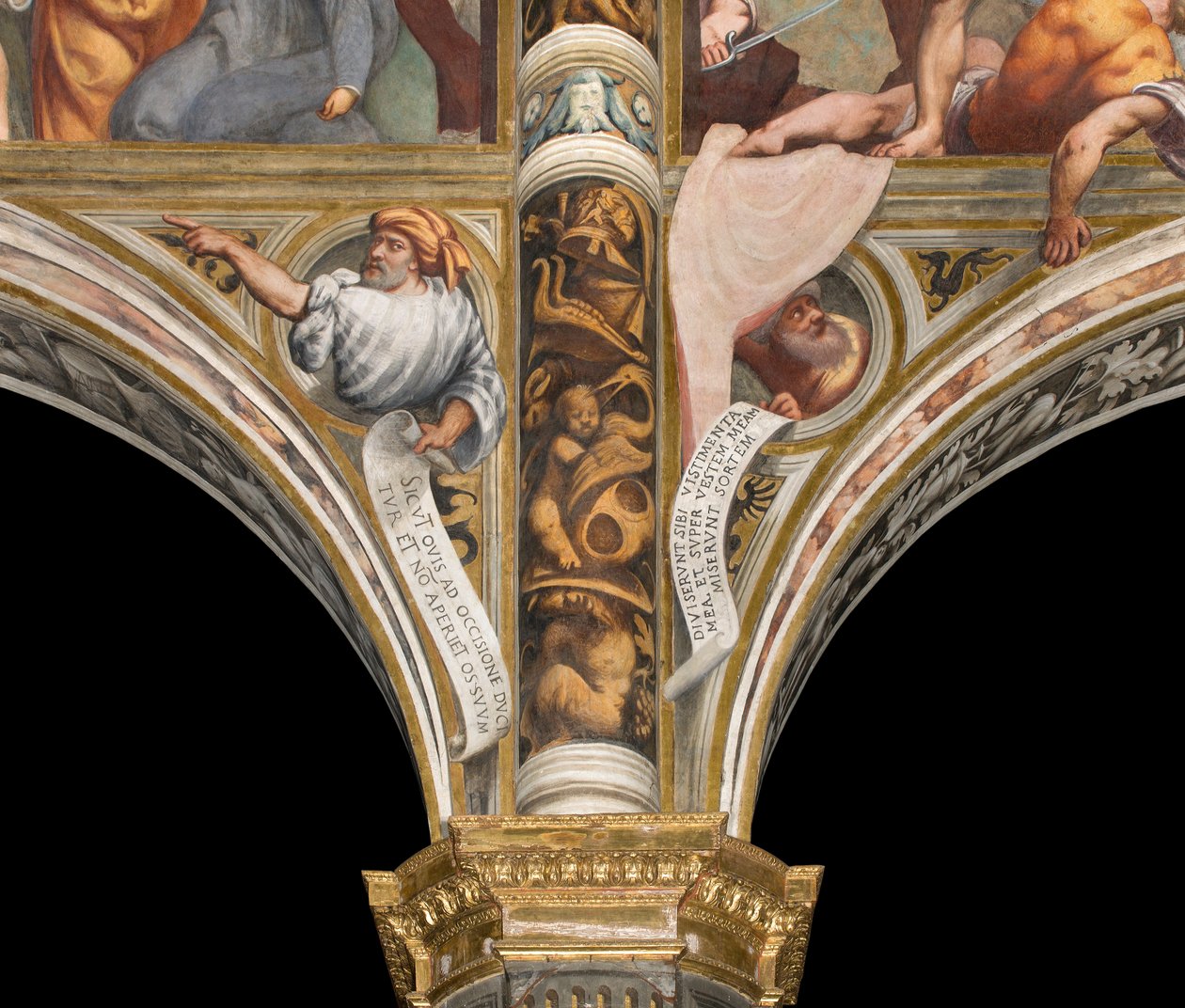 Nawa Środkowa, Plume Pierwsze i Drugie Przęsło Południowe, IL Pordenone, Popiersia z Prorokami autorstwa Giovanni Antonio Pordenone