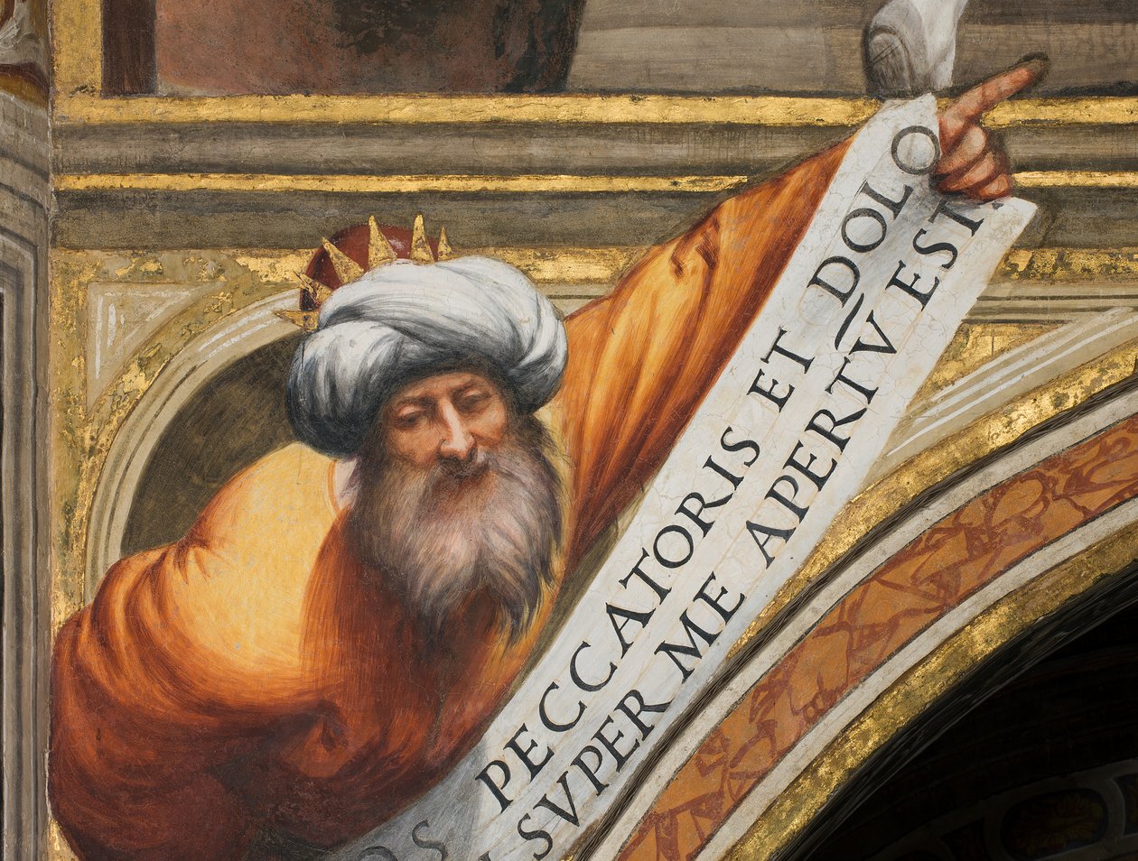 Nawa centralna, Plume Third Span South, IL Pordenone 1520, Popiersie z Prorokiem autorstwa Giovanni Antonio Pordenone