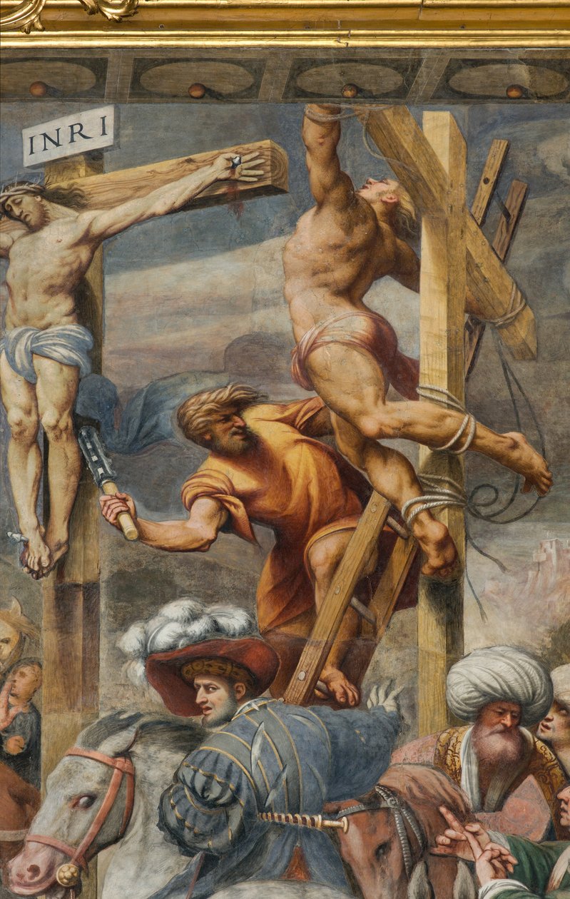 Counterfaccata, IL Pordenone, Ukrzyżowanie 1520-21, Szczegół autorstwa Giovanni Antonio Pordenone