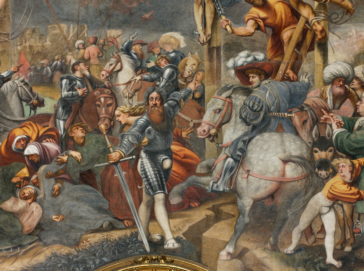Counterfaccata, IL Pordenone, Ukrzyżowanie 1520-21, Szczegół autorstwa Giovanni Antonio Pordenone