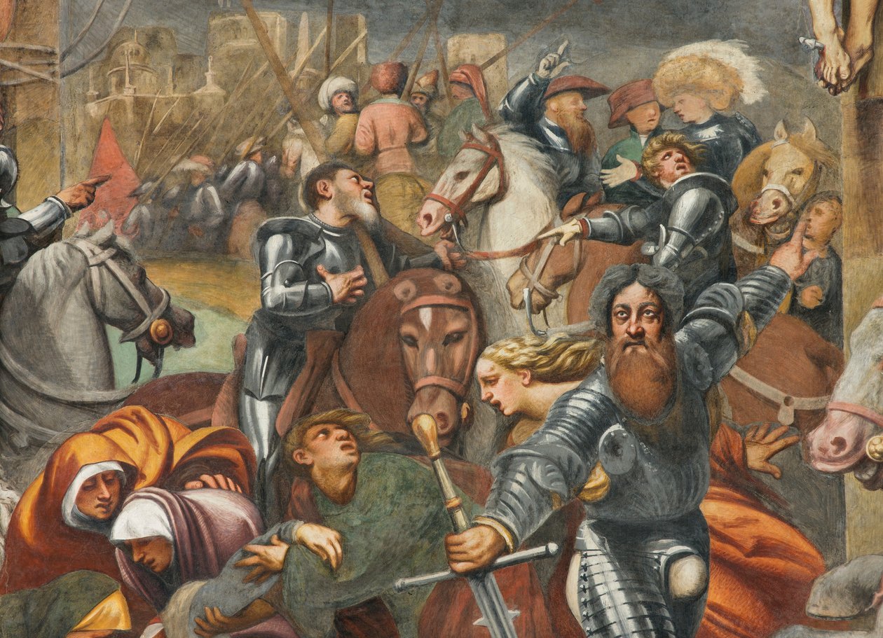 Counterfaccata, IL Pordenone, Ukrzyżowanie 1520-21, Szczegół autorstwa Giovanni Antonio Pordenone