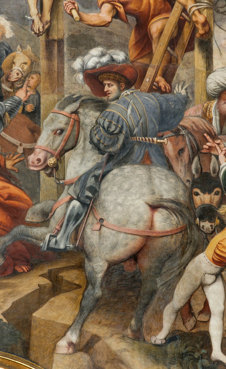 Counterfaccata, IL Pordenone, Ukrzyżowanie 1520-21, Szczegół autorstwa Giovanni Antonio Pordenone