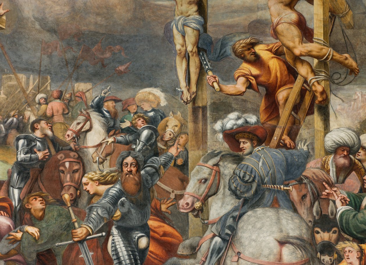 Counterfaccata, IL Pordenone, Ukrzyżowanie 1520-21, Szczegół autorstwa Giovanni Antonio Pordenone