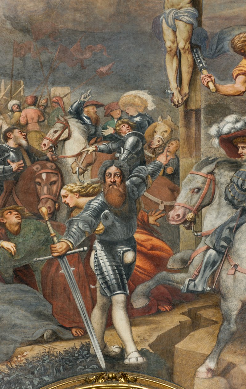Counterfaccata, IL Pordenone, Ukrzyżowanie 1520-21, Szczegół autorstwa Giovanni Antonio Pordenone