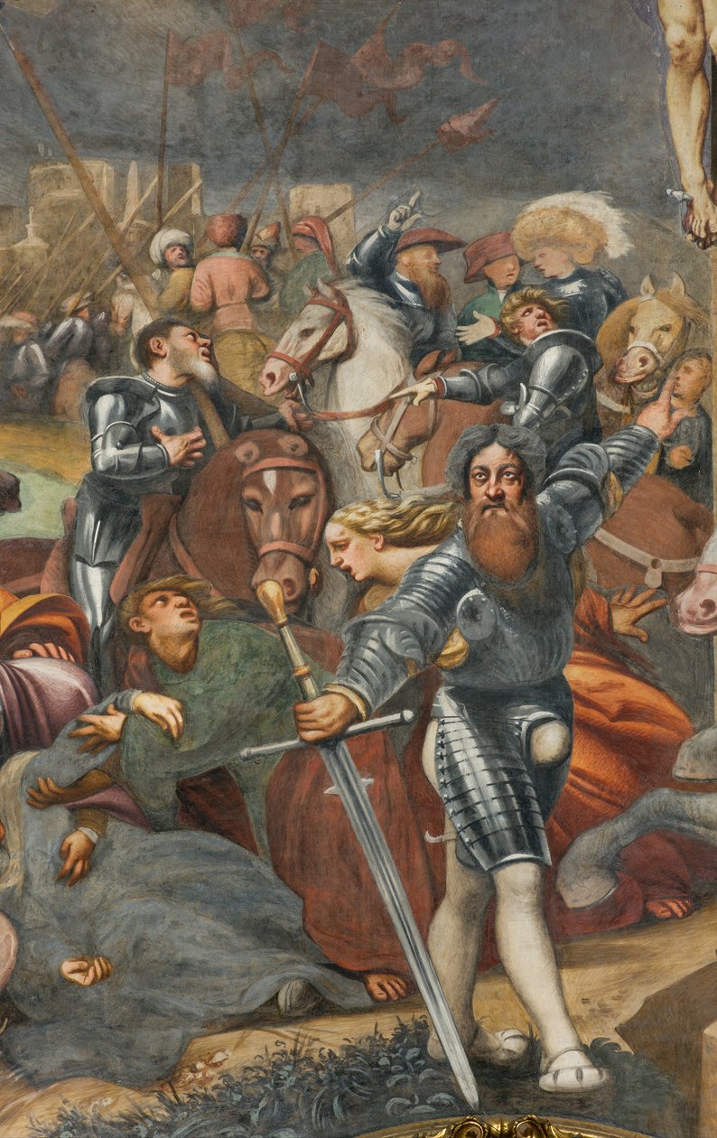 Counterfaccata, IL Pordenone, Ukrzyżowanie 1520-21, Szczegół autorstwa Giovanni Antonio Pordenone