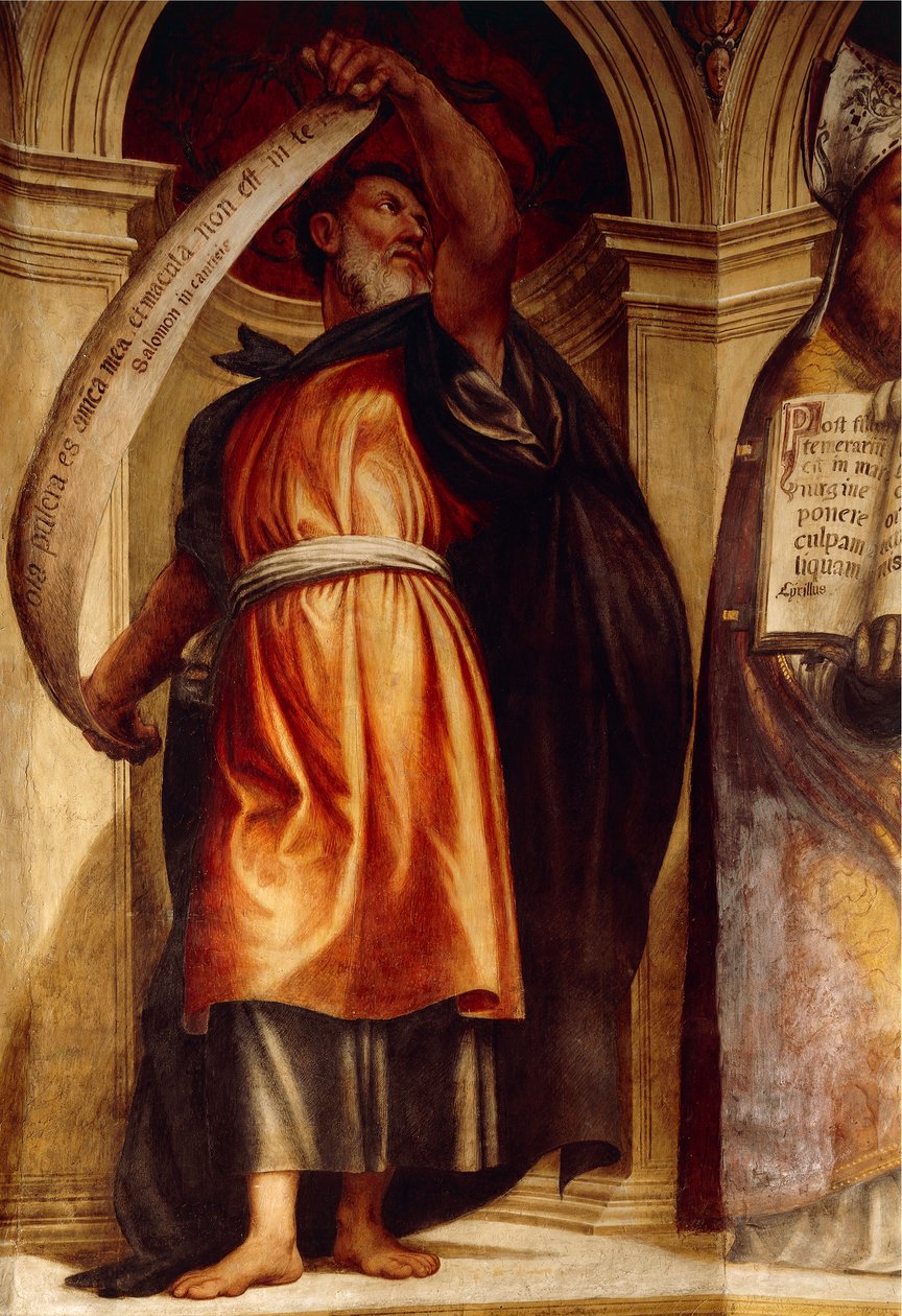 Salomona, kościół Zwiastowania, kaplica św. Anny, Cortemaggiore, Włochy autorstwa Giovanni Antonio Pordenone