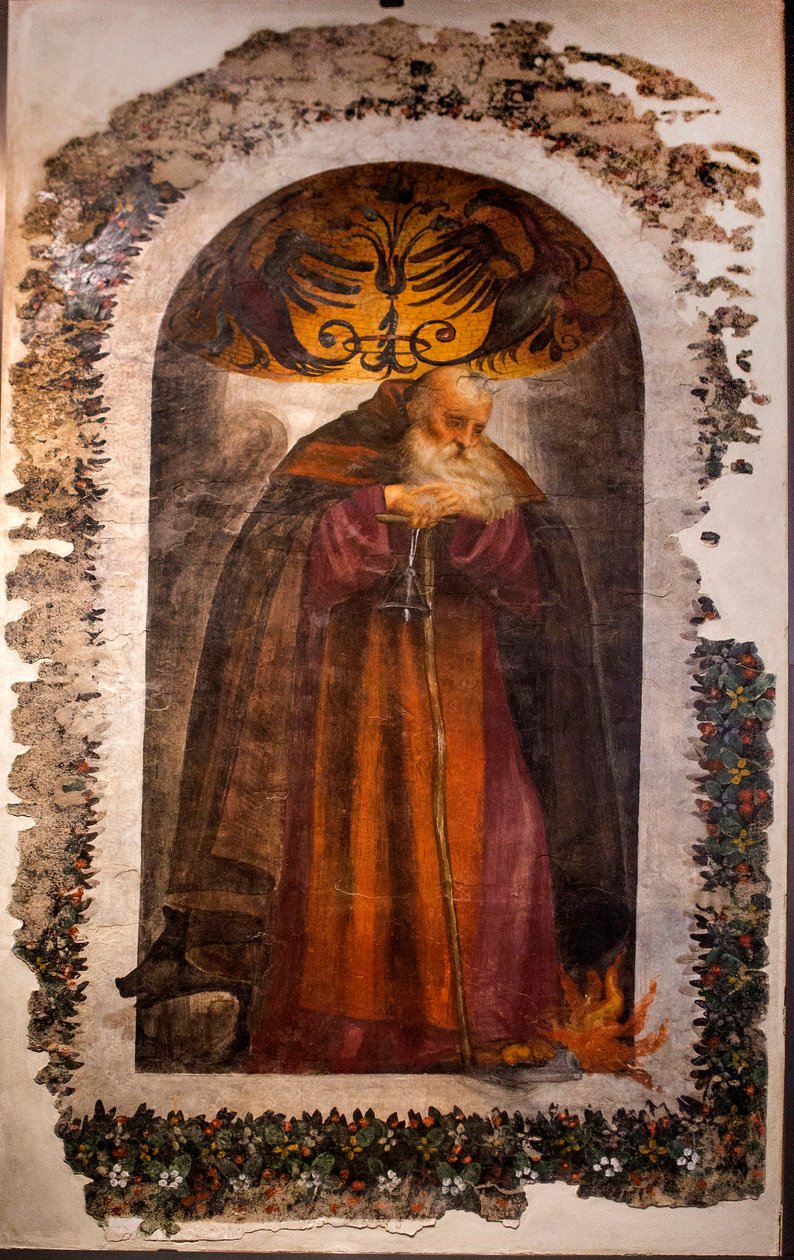 Św. Antonio (olej na płótnie) autorstwa Giovanni Antonio Pordenone