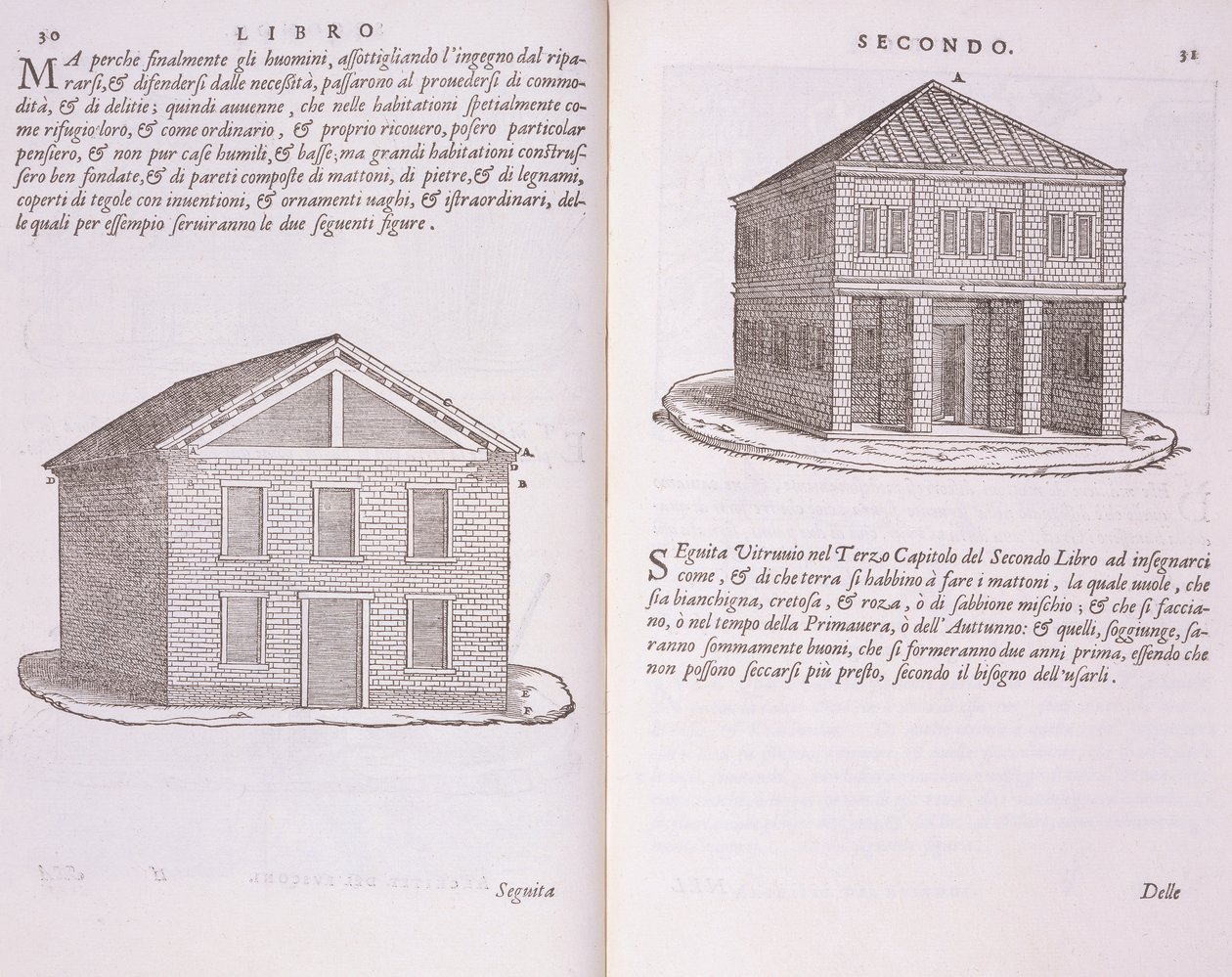 Rozwój mieszkalnictwa, z „Della Architettura”, wyd. 1590 autorstwa Giovanni Antonio Rusconi