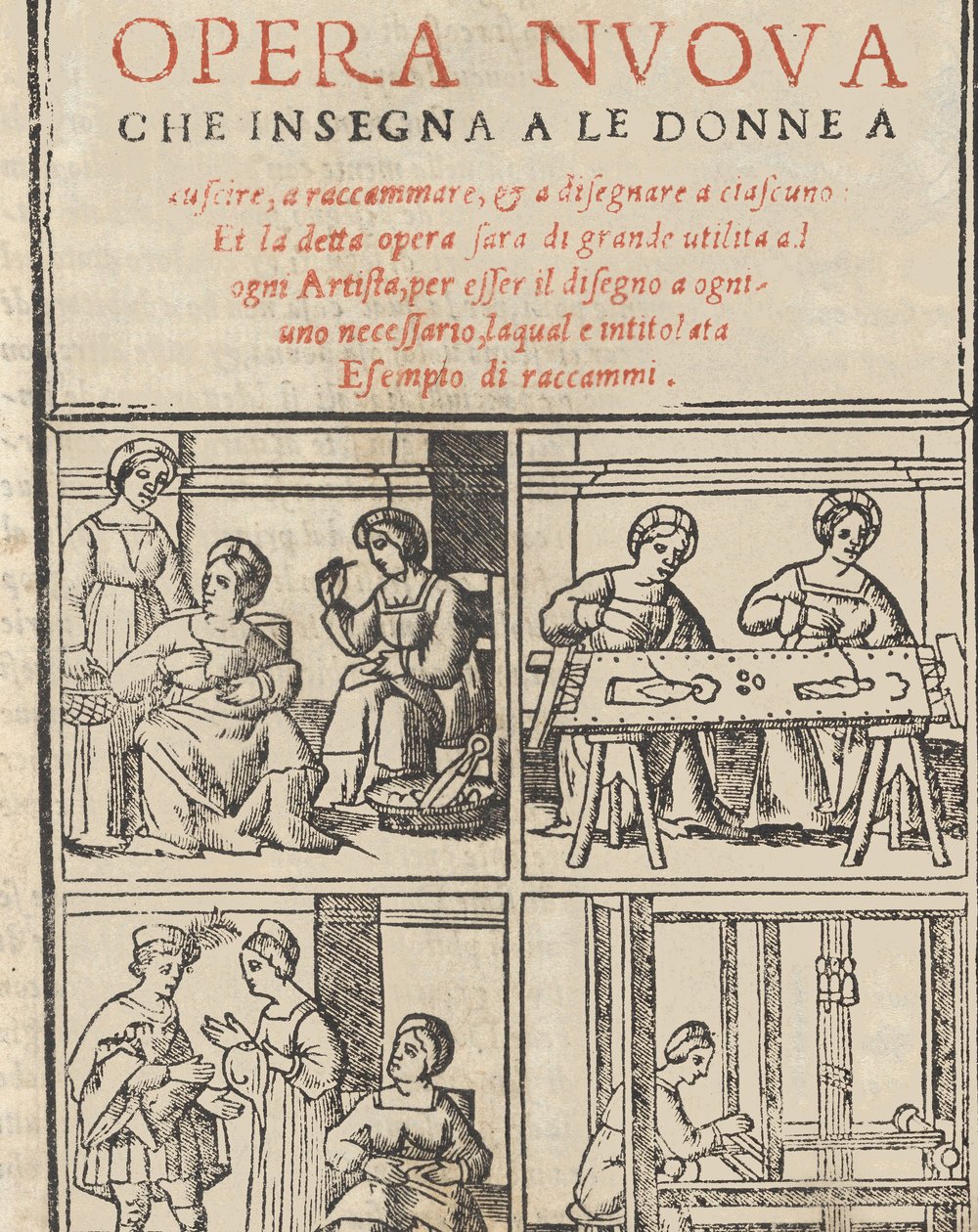 Przykład recammi, 1530. autorstwa Giovanni Antonio Tagliente