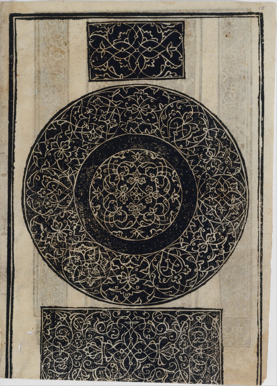 Przykład recammi, strona 15 recto, 1530. autorstwa Giovanni Antonio Tagliente