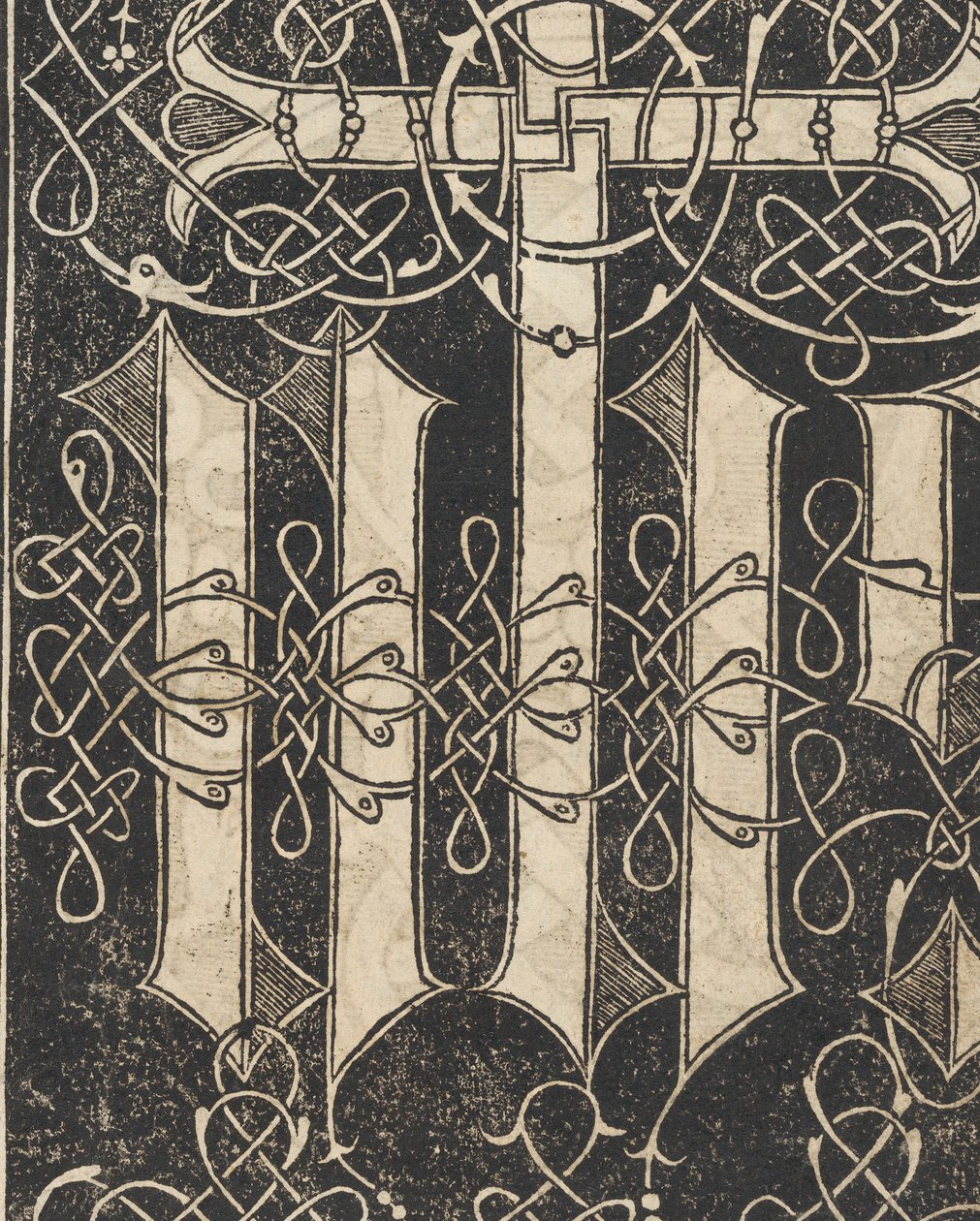 Przykład recammi, strona 17 recto, 1530. autorstwa Giovanni Antonio Tagliente