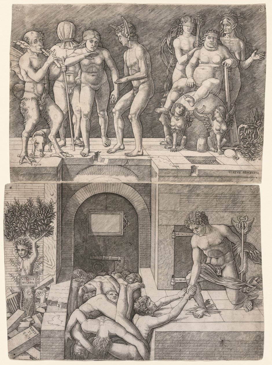 Alegoria Upadku Ignorancji Ludzkości autorstwa Giovanni Antonio da Brescia
