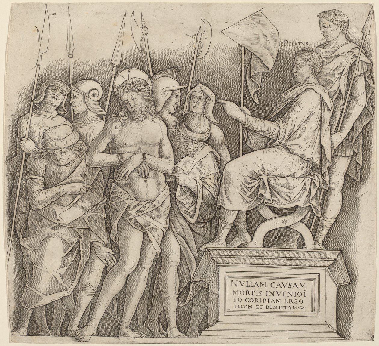 Chrystus przed Piłatem autorstwa Giovanni Antonio da Brescia