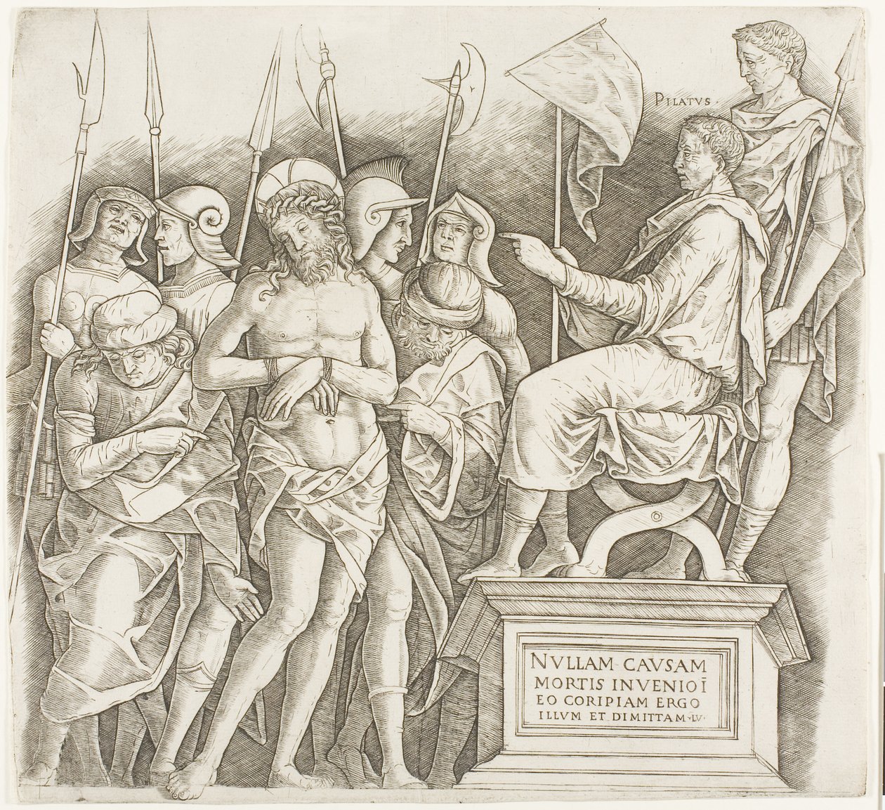 Chrystus przed Piłatem autorstwa Giovanni Antonio da Brescia