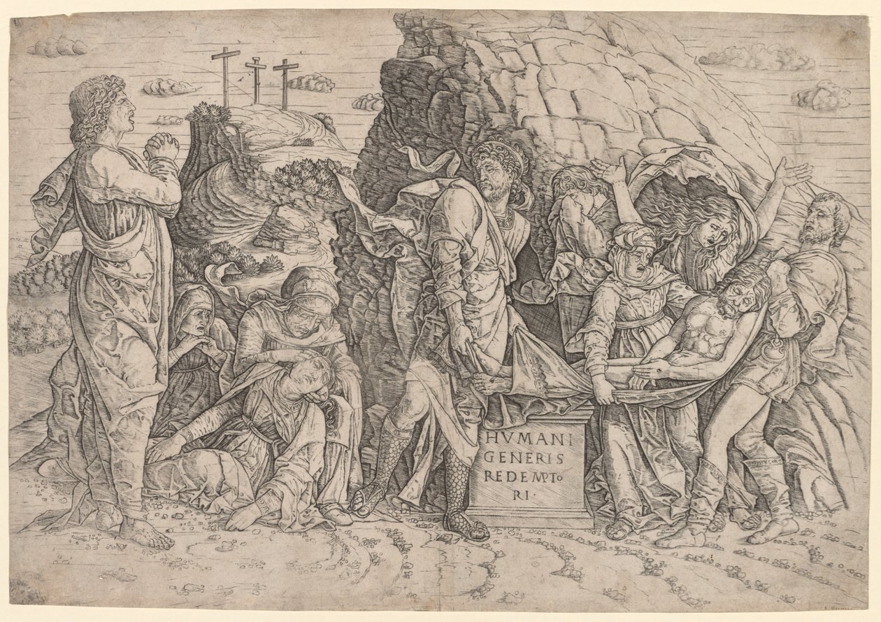 złożenie do grobu, ok. 1509. autorstwa Giovanni Antonio da Brescia