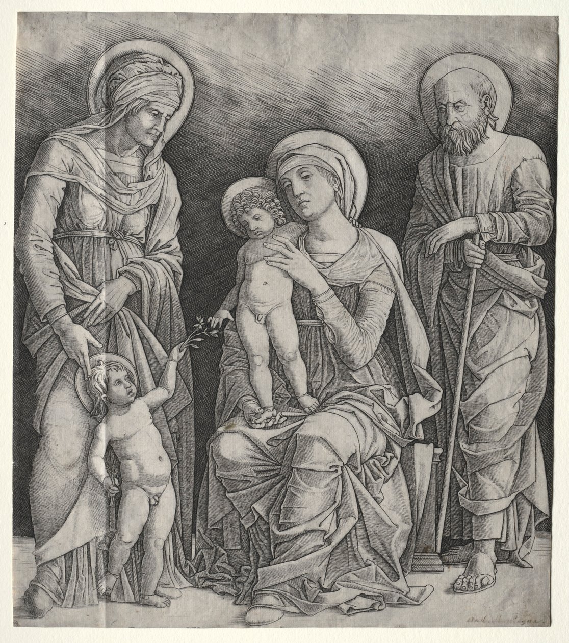 Święta Rodzina ze św. Elżbietą i Dzieciątkiem św. 1500. autorstwa Giovanni Antonio da Brescia