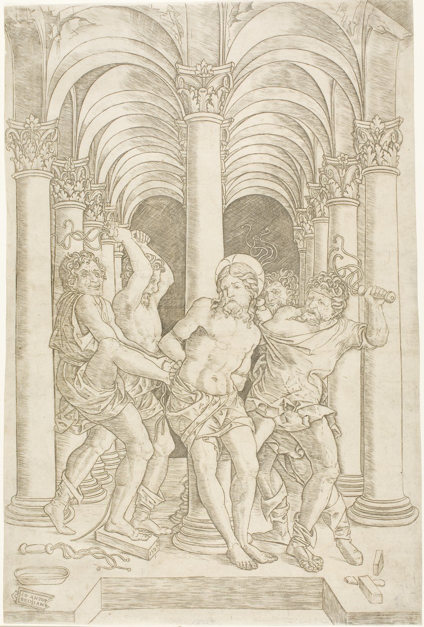 Biczowanie autorstwa Giovanni Antonio da Brescia